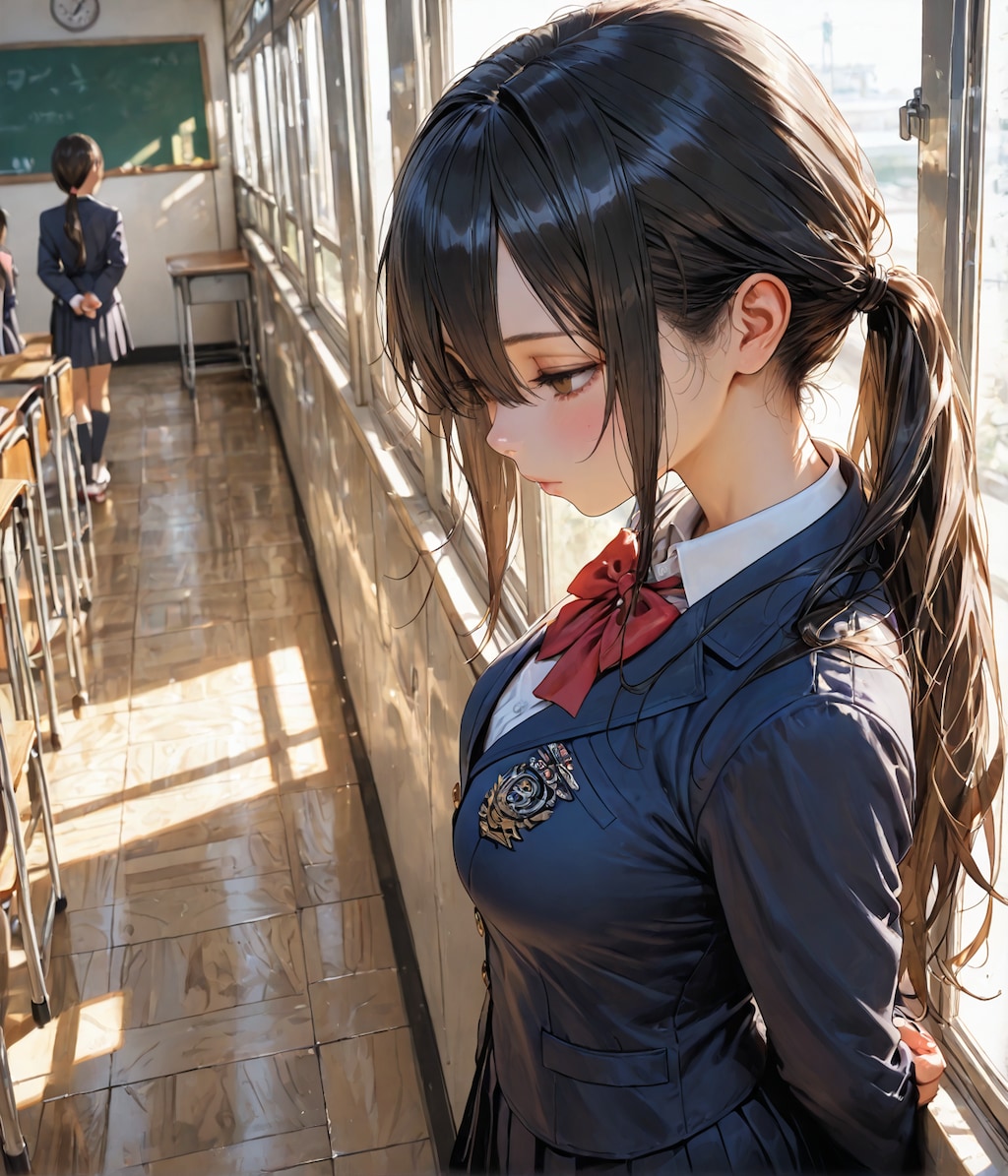 いつも教室の隅っこで目立たないあの子🤔