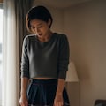 ミニスカートを恥ずかしがる人妻 5枚目