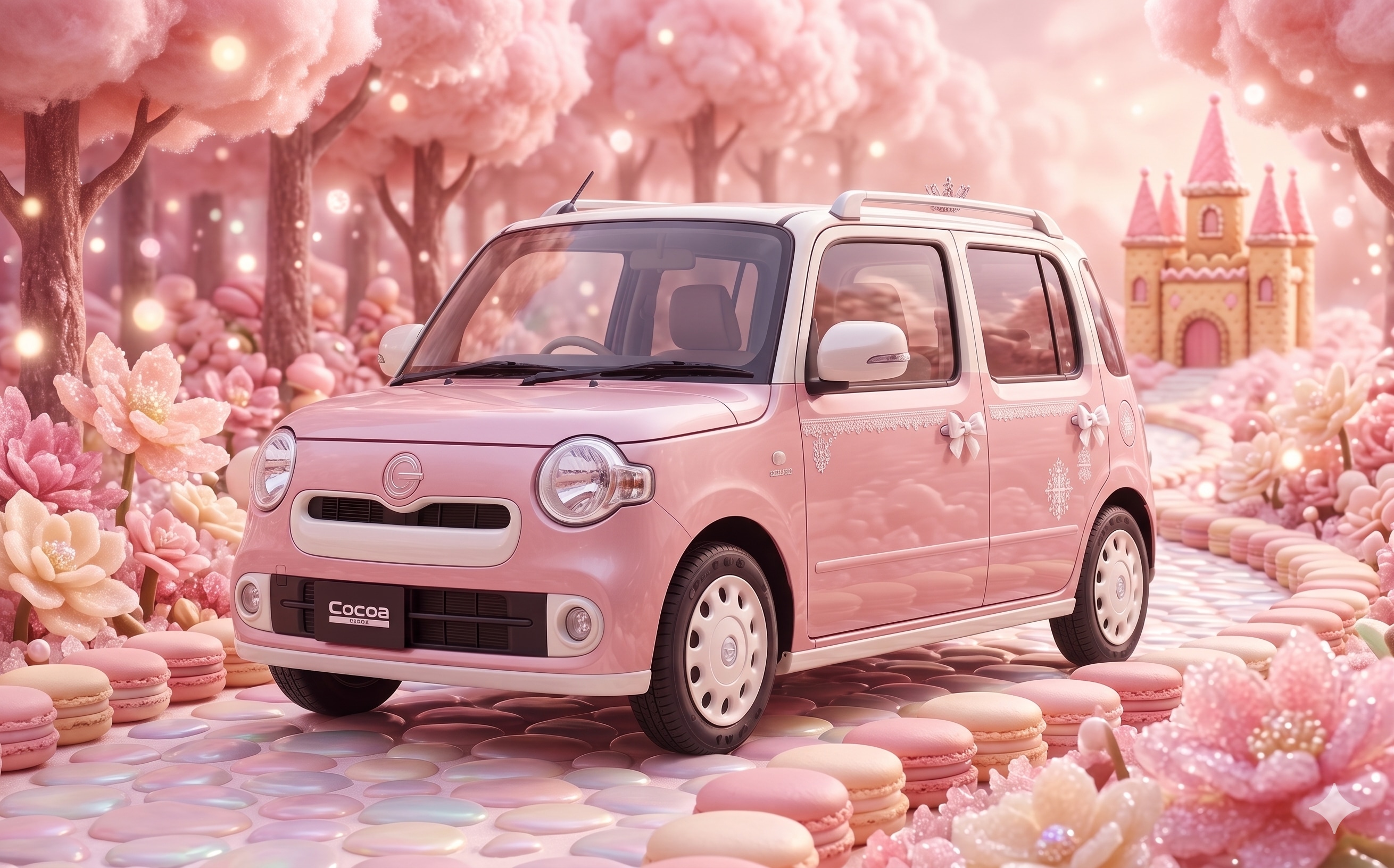 可愛いクルマ、ココア | の人気AIイラスト・グラビア