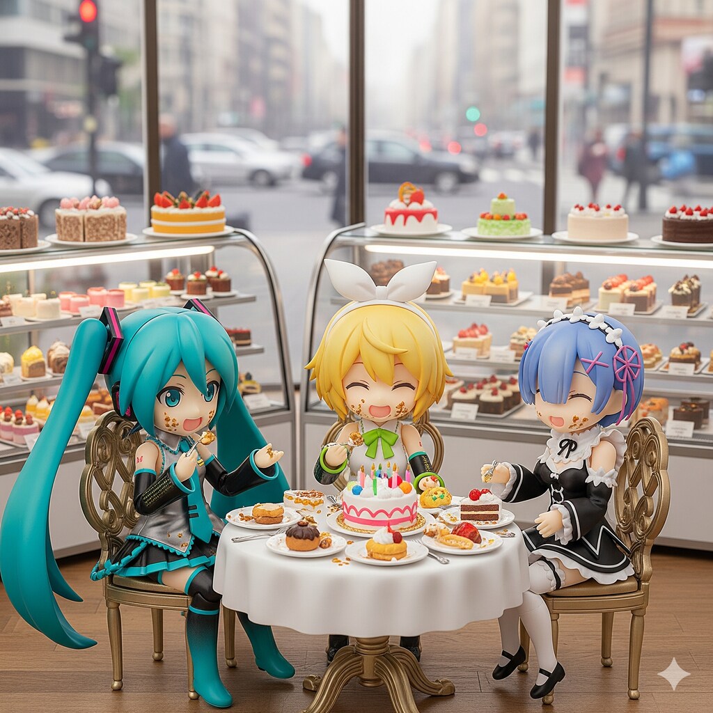 ミクちゃんリンちゃんお友達かな？