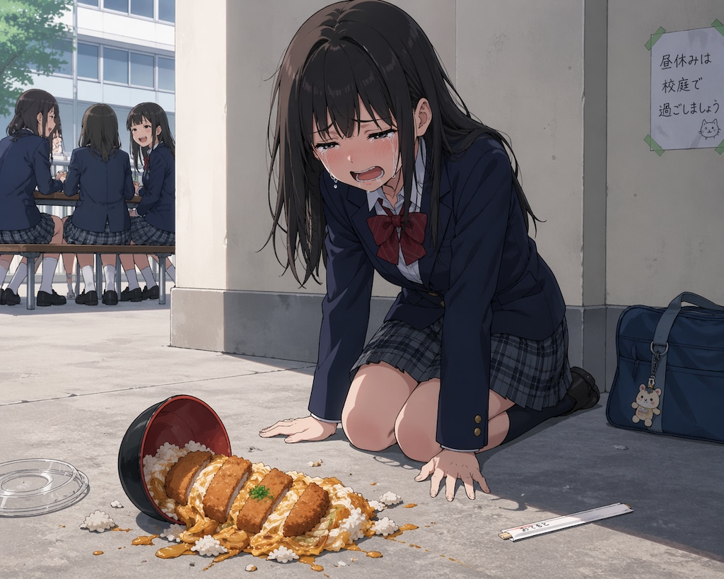 カツ丼落下バトル！