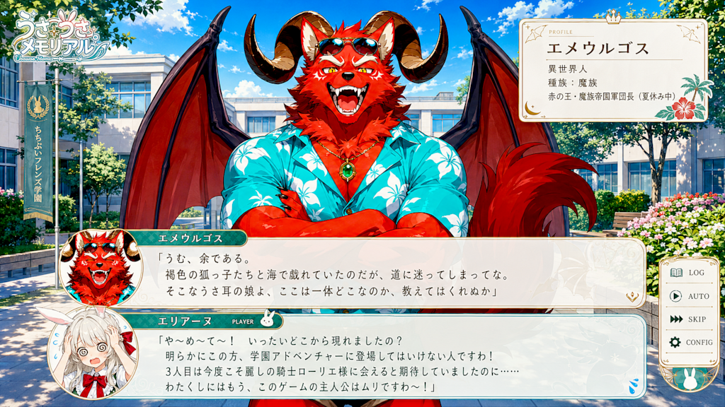 新作ゲーム『うさうさメモリアル』 【プレイ推奨！】