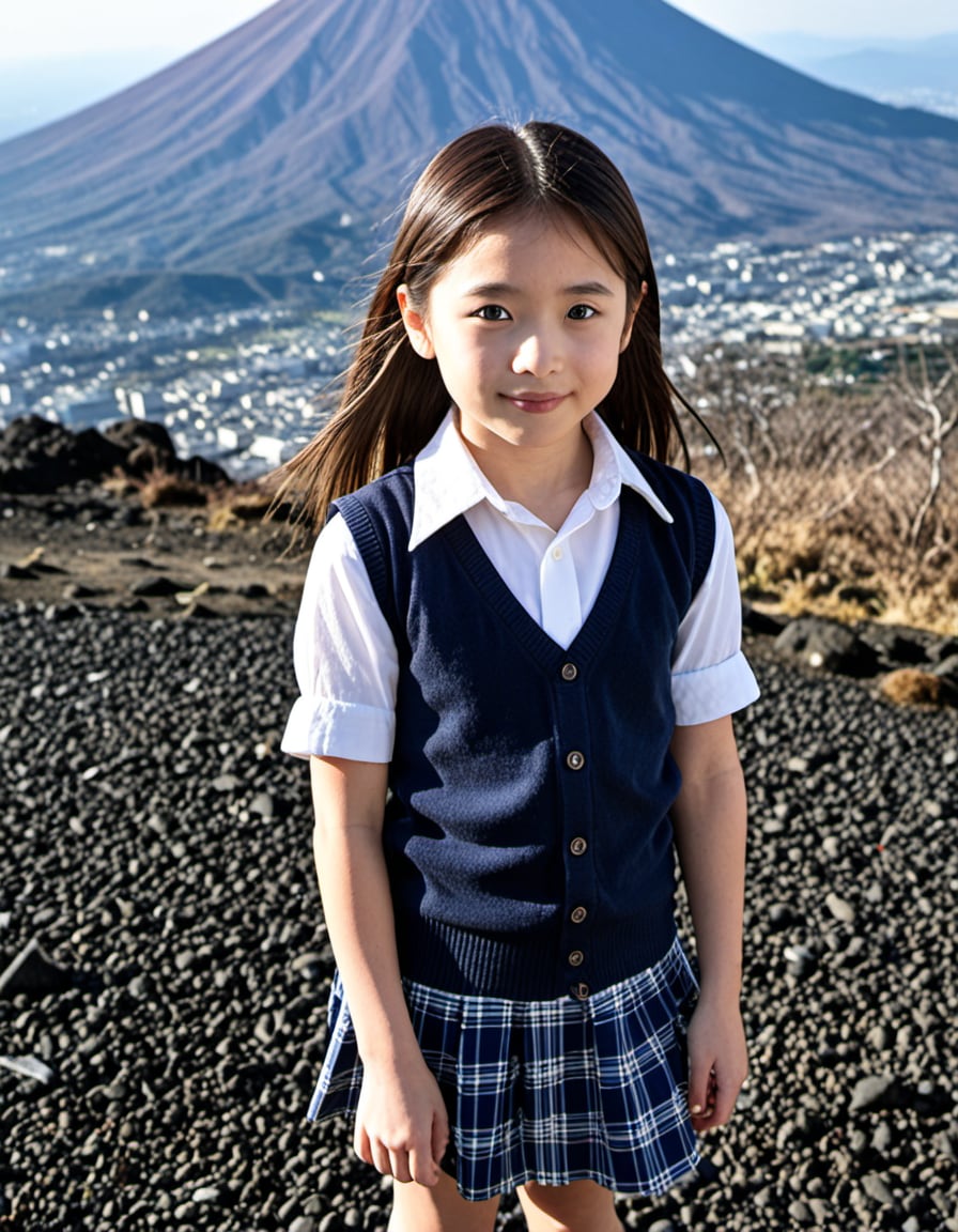 山頂でちょっとポートレート撮影_3