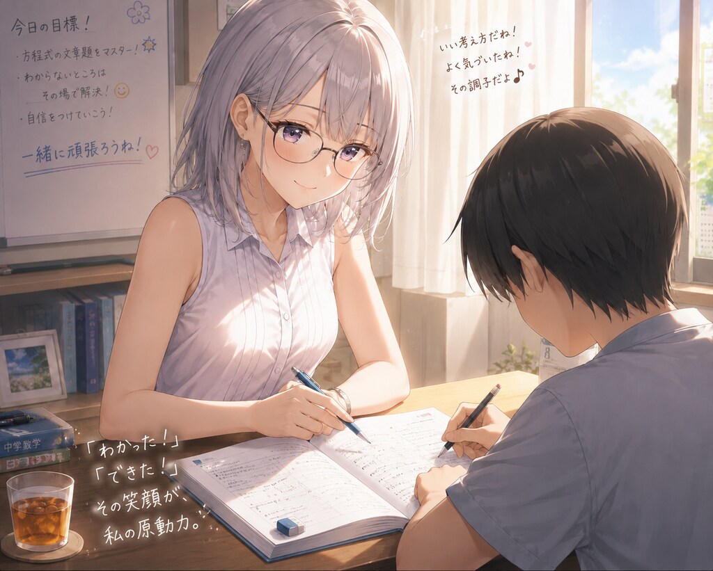 先生への第一歩。(銀髪ver.)