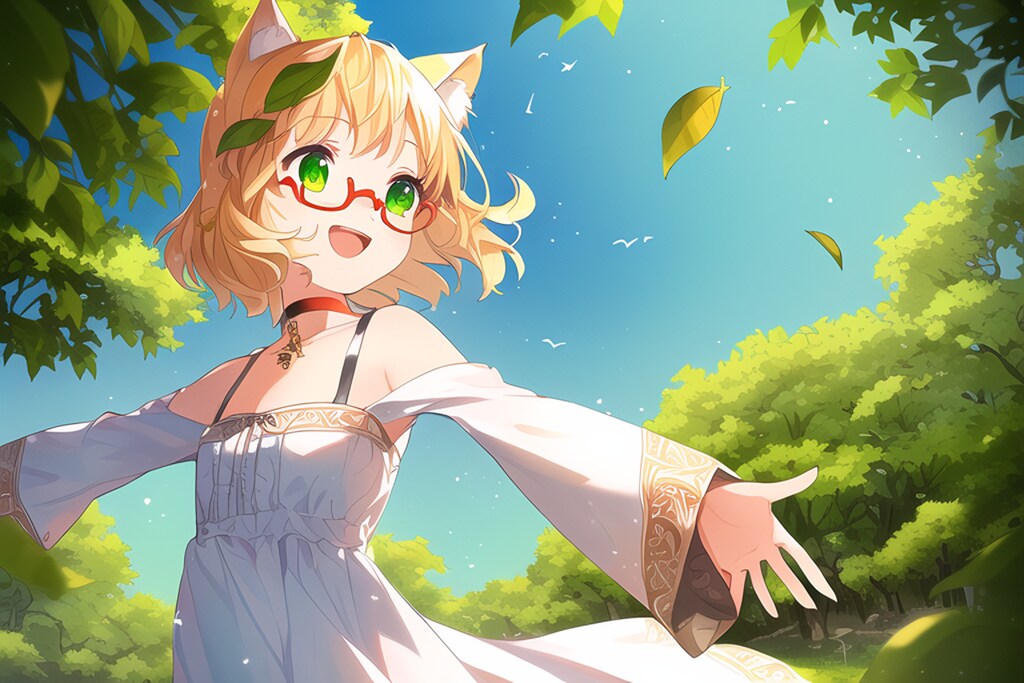 メイちゃんと木々