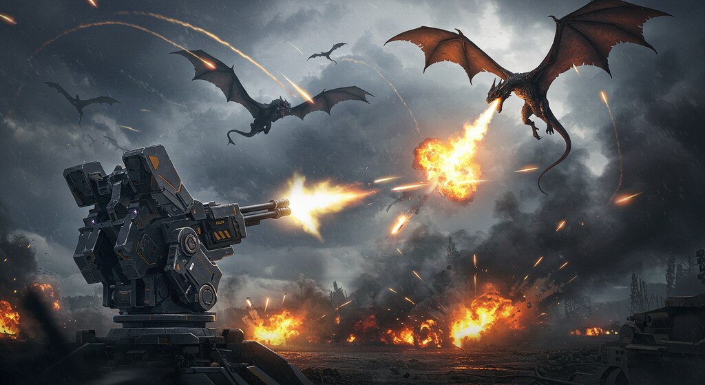 高射砲 vs ドラゴン