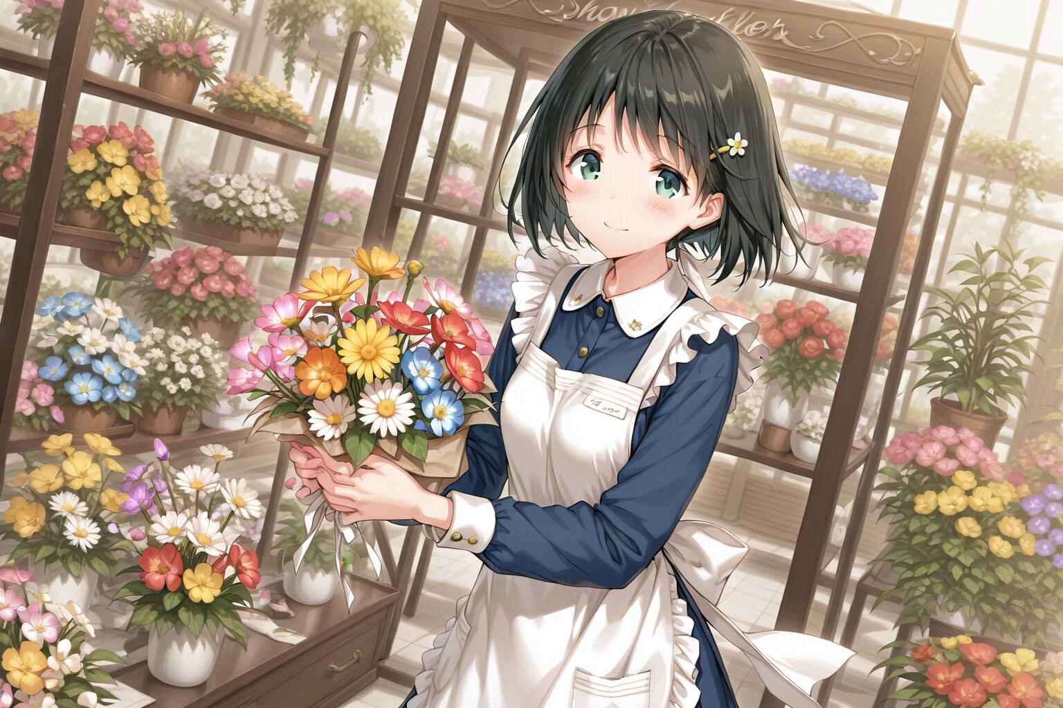 花屋の看板娘 | の人気AIイラスト・グラビア