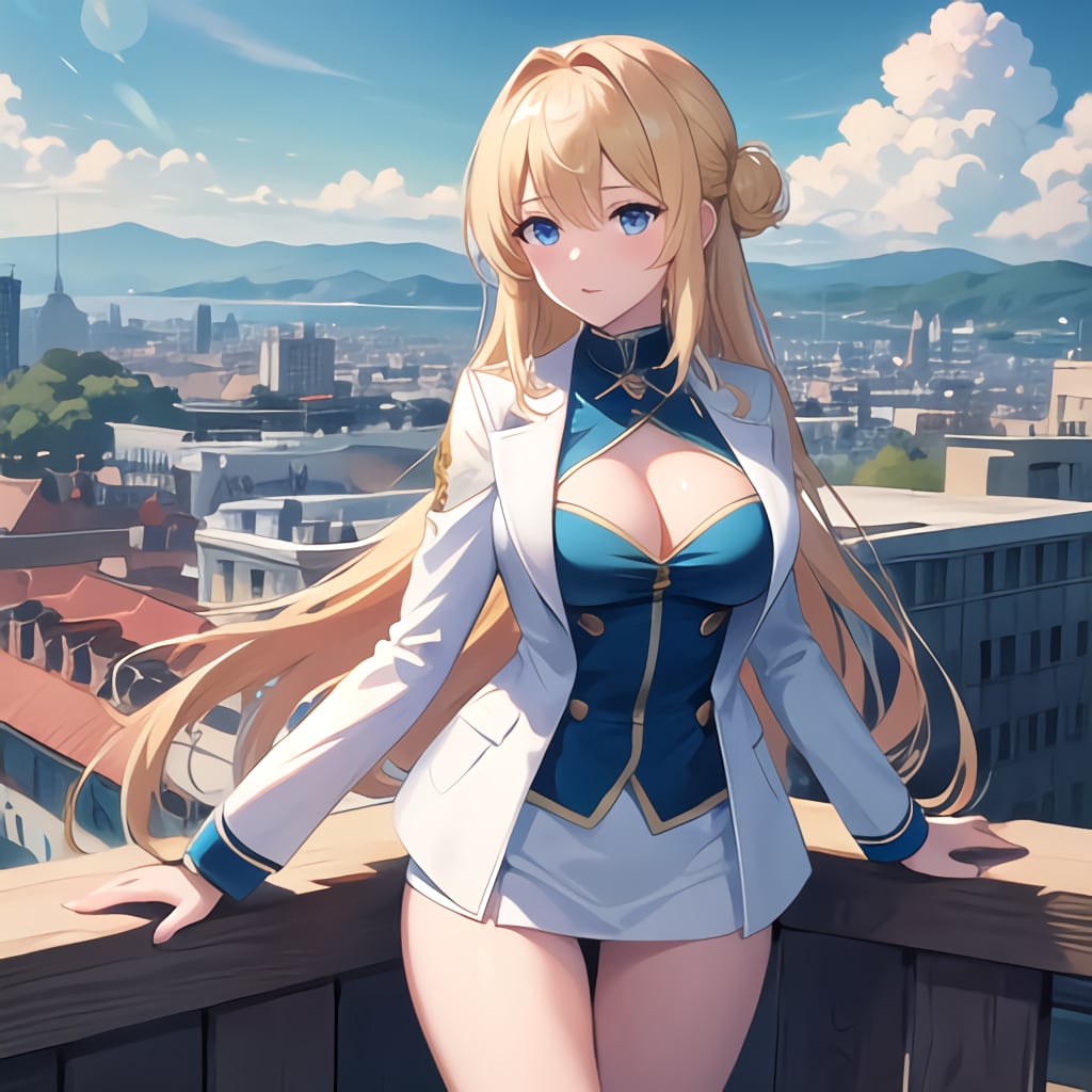 金髪さん萌え袖1 | の人気AIイラスト・グラビア