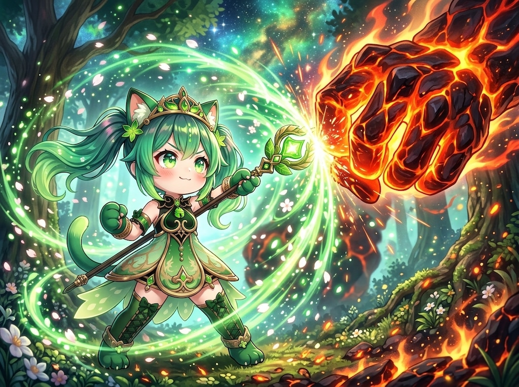 緑ツイにゃん
