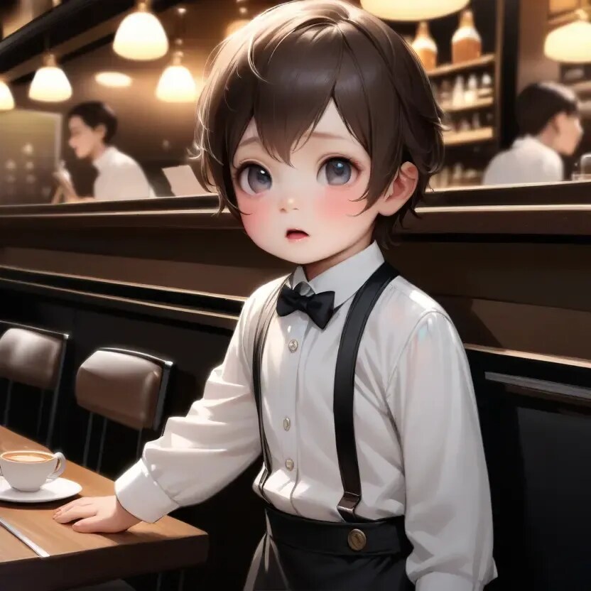 喫茶店（さてん）の夜♂