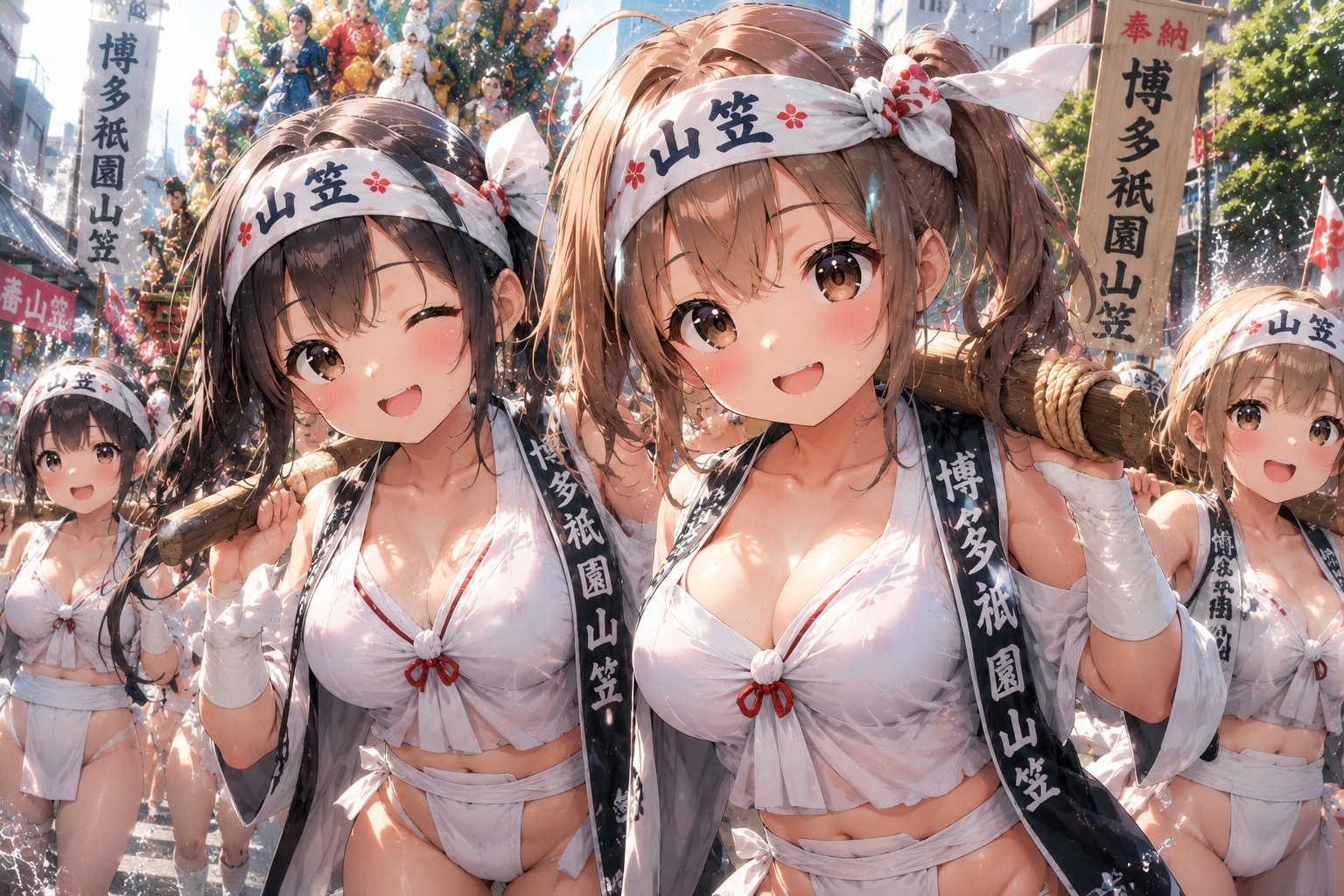 【#博多祇園山笠】ふんどし祭り？