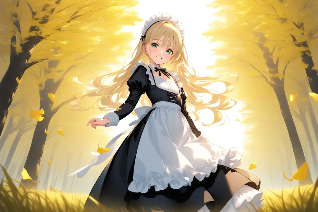 銀杏@昼 振り返る