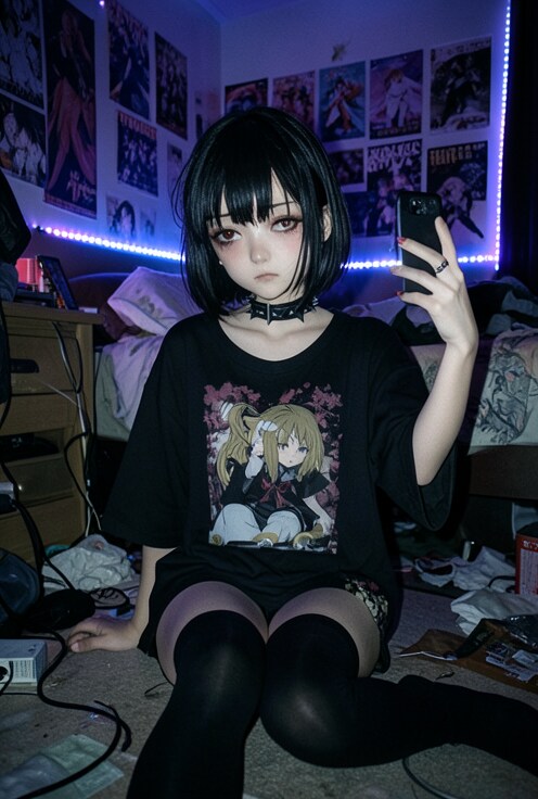 ９　メロイファッションの少女