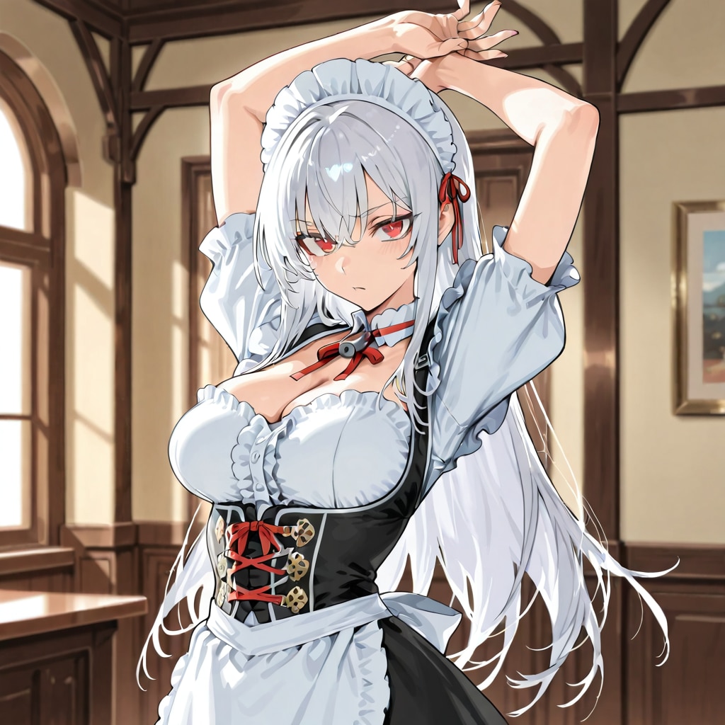 ディアンドルなメイドさん