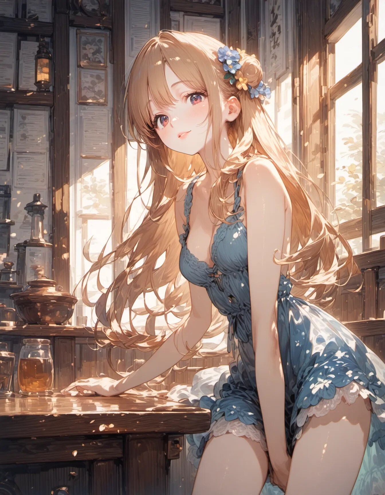 Honey Light by the Window