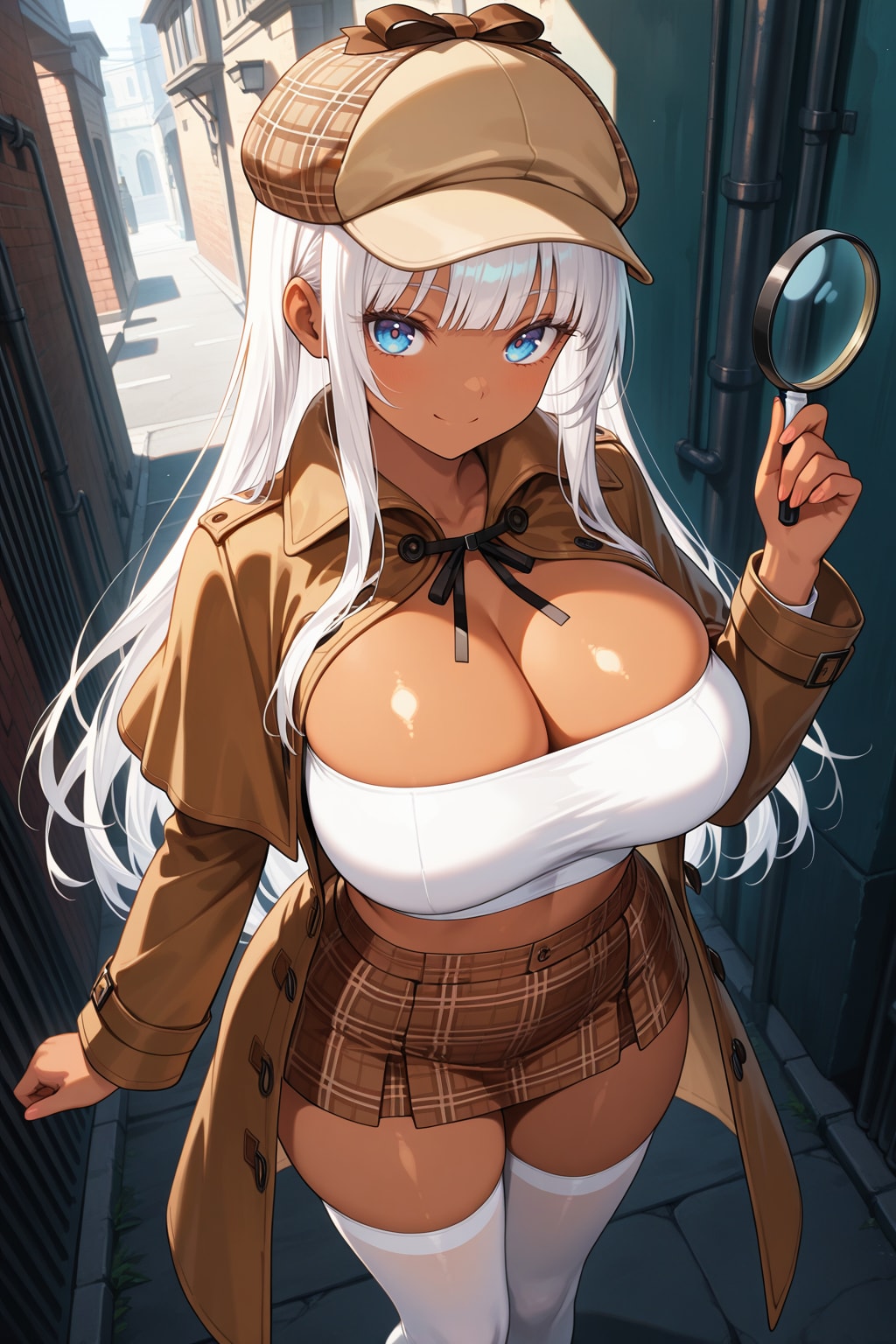 ふふっ……私と一緒に、事件の手がかりを探しに行かない？