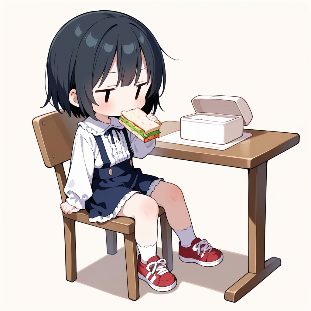 お弁当を食べる