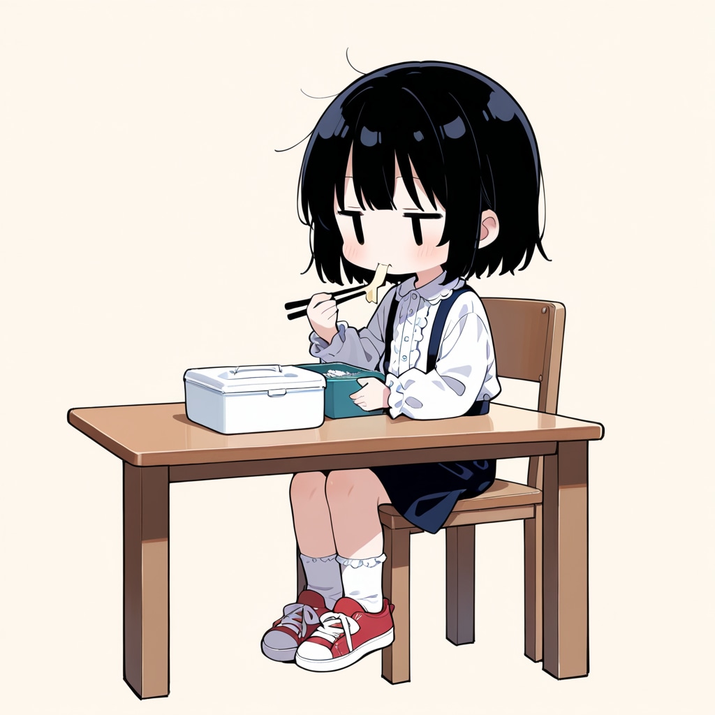 お弁当を食べる