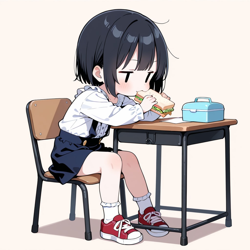 お弁当を食べる