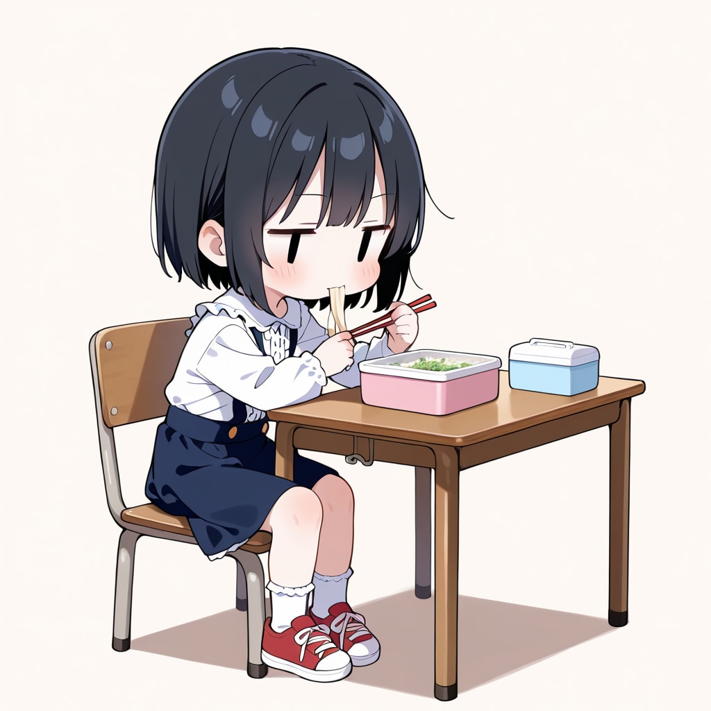 お弁当を食べる