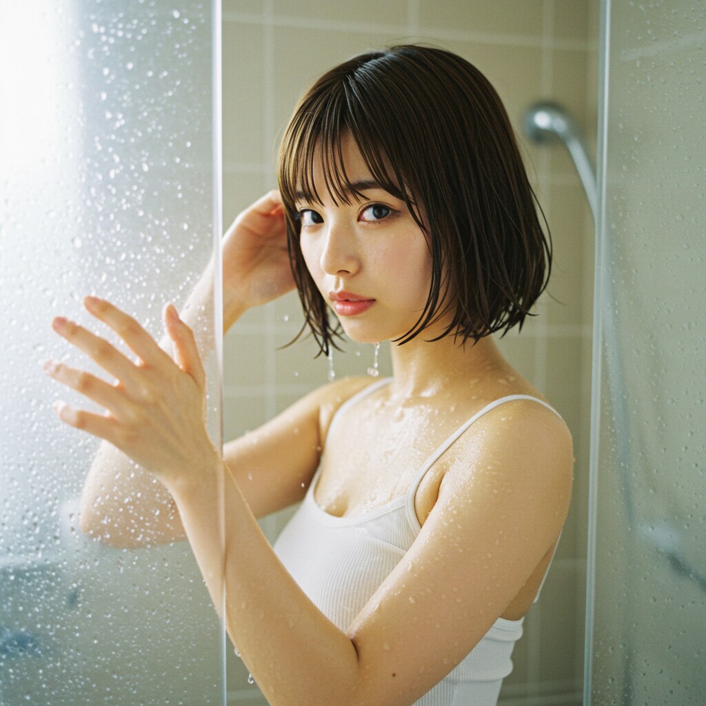 若奥様　シャワー
