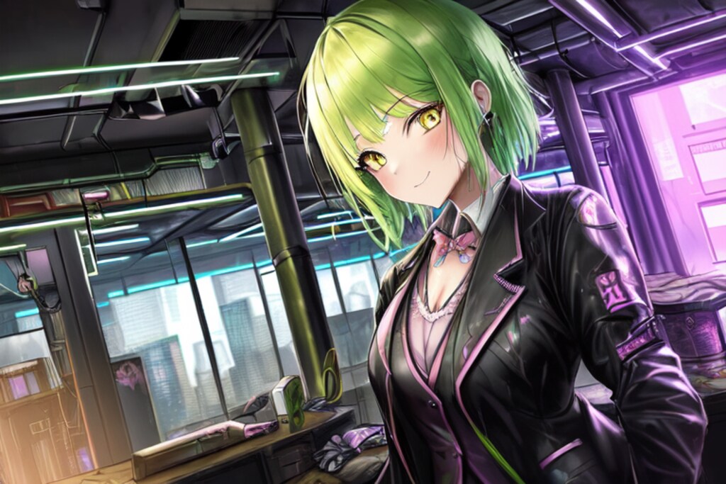 サイバーパンク女子校生