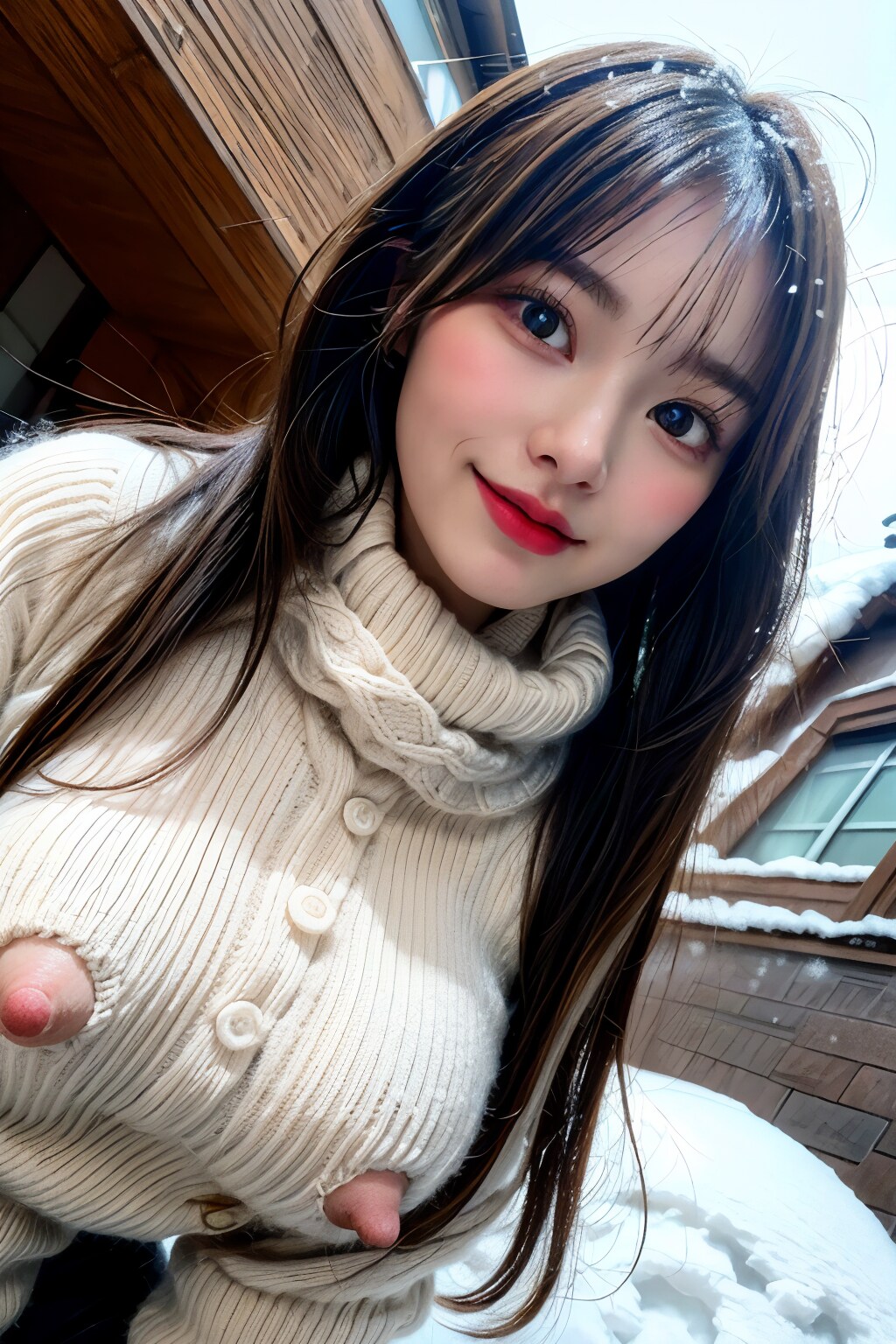 三次おっぱいポロリ320《ニットセーター》