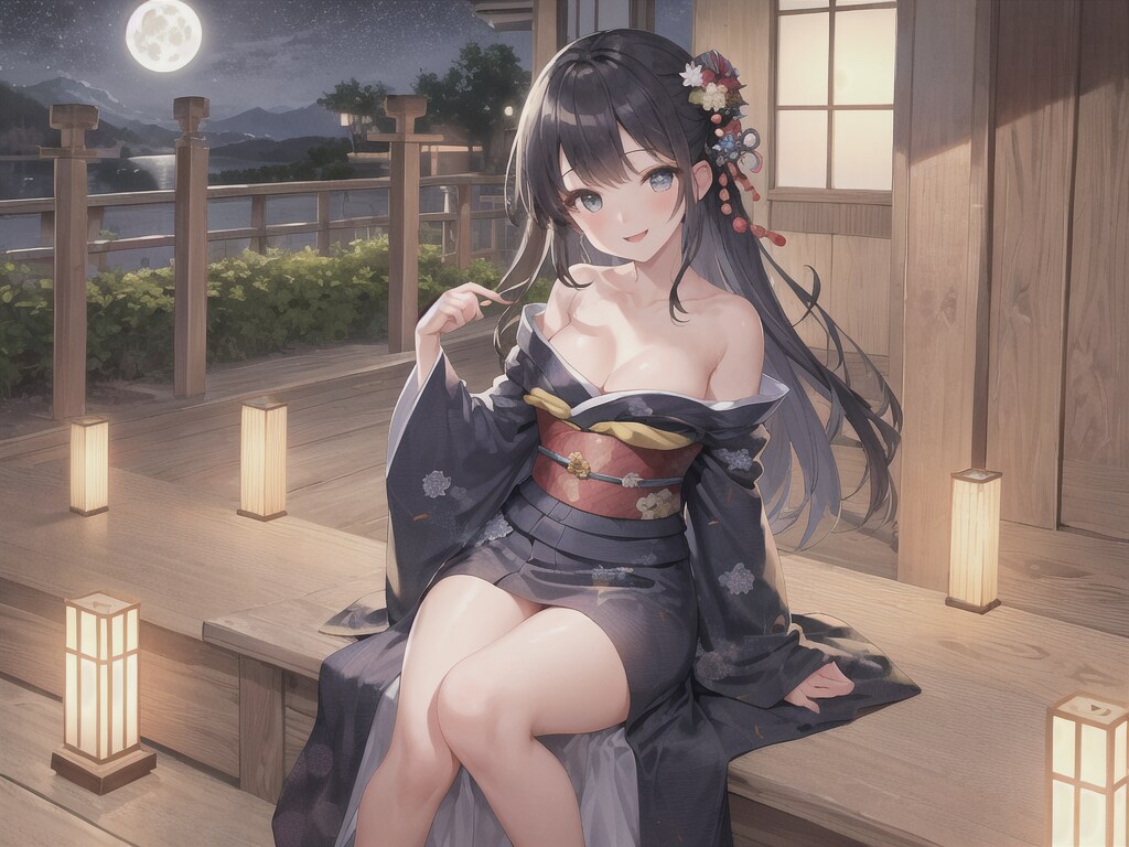 一緒に月を見ましょうよ～