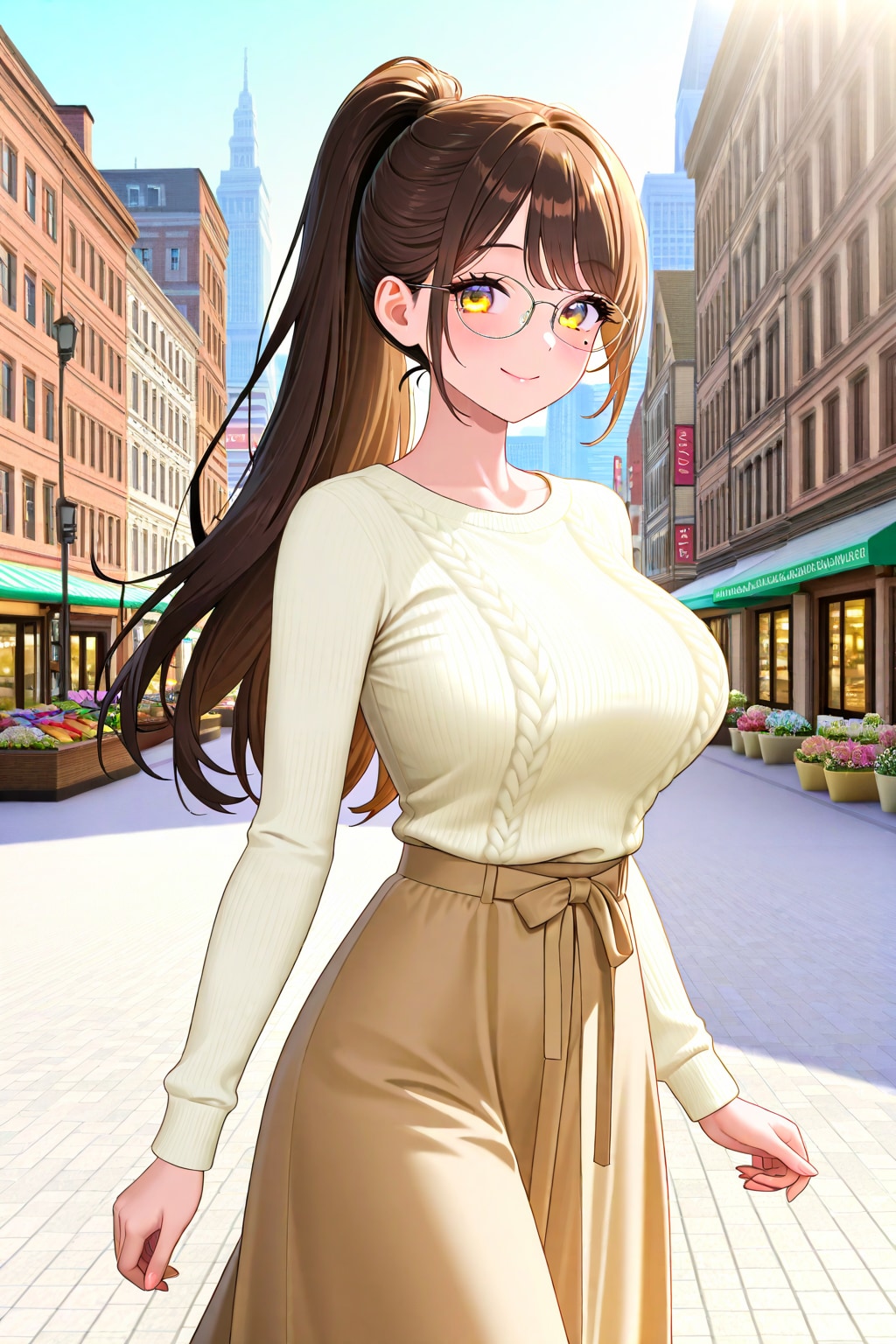 私服のサラさん