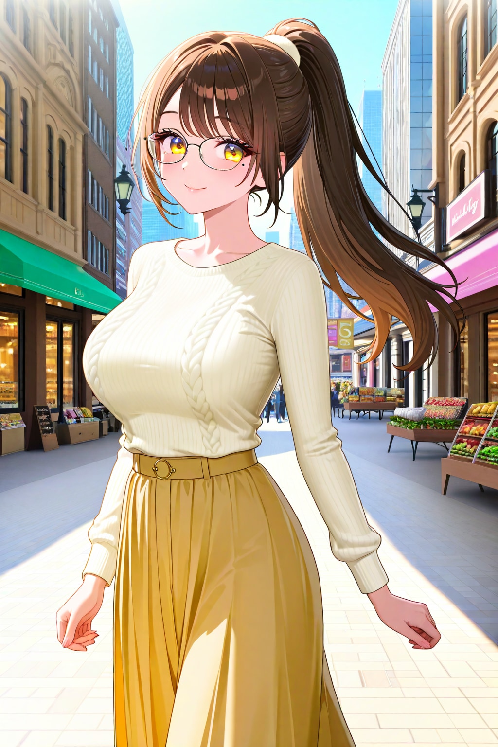 私服のサラさん