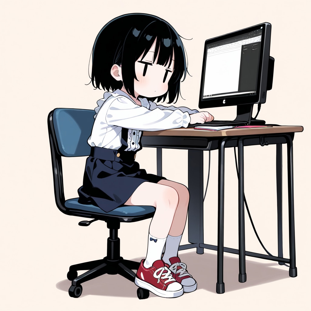 パソコンをさわる