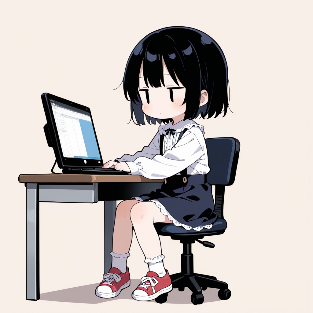 パソコンをさわる