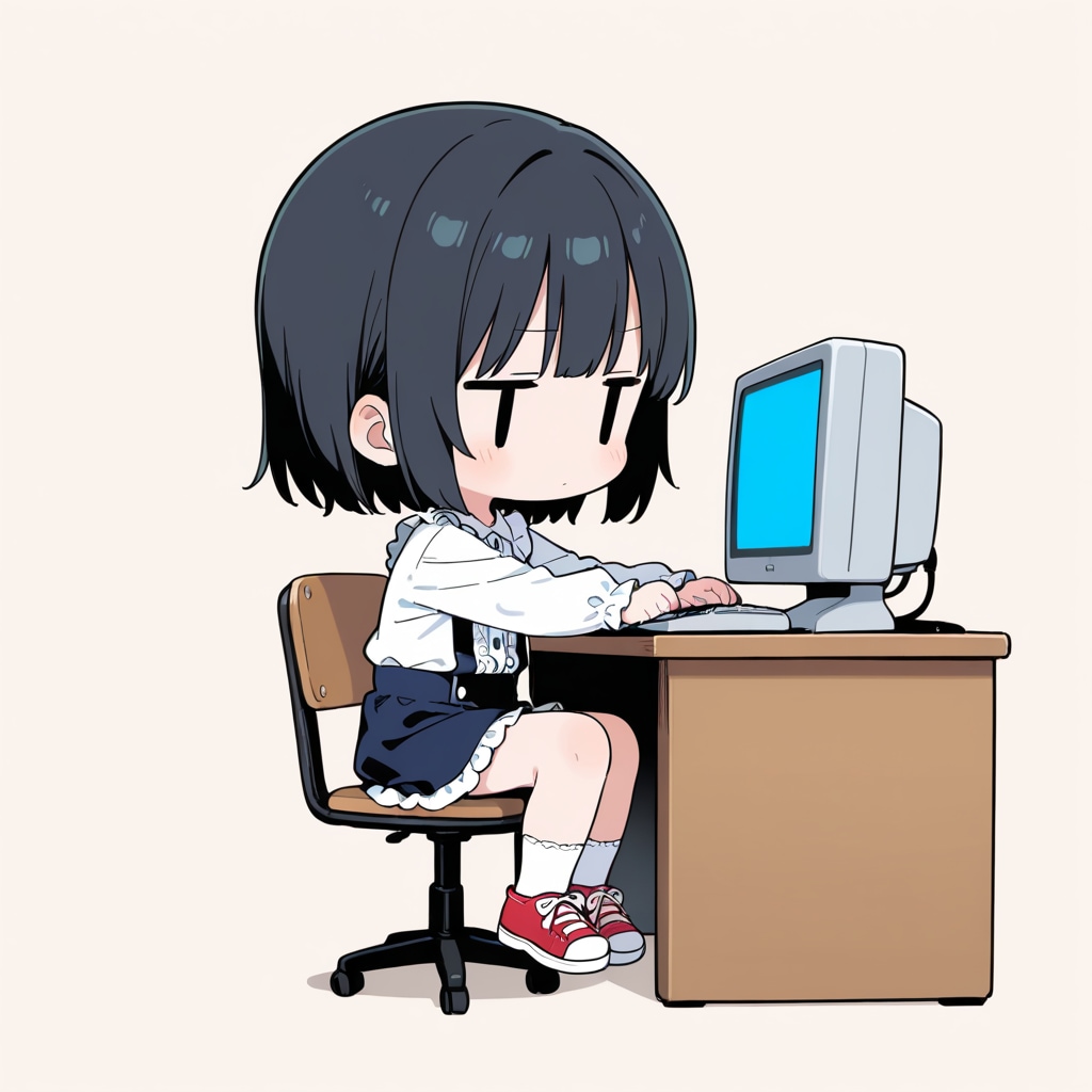 パソコンをさわる