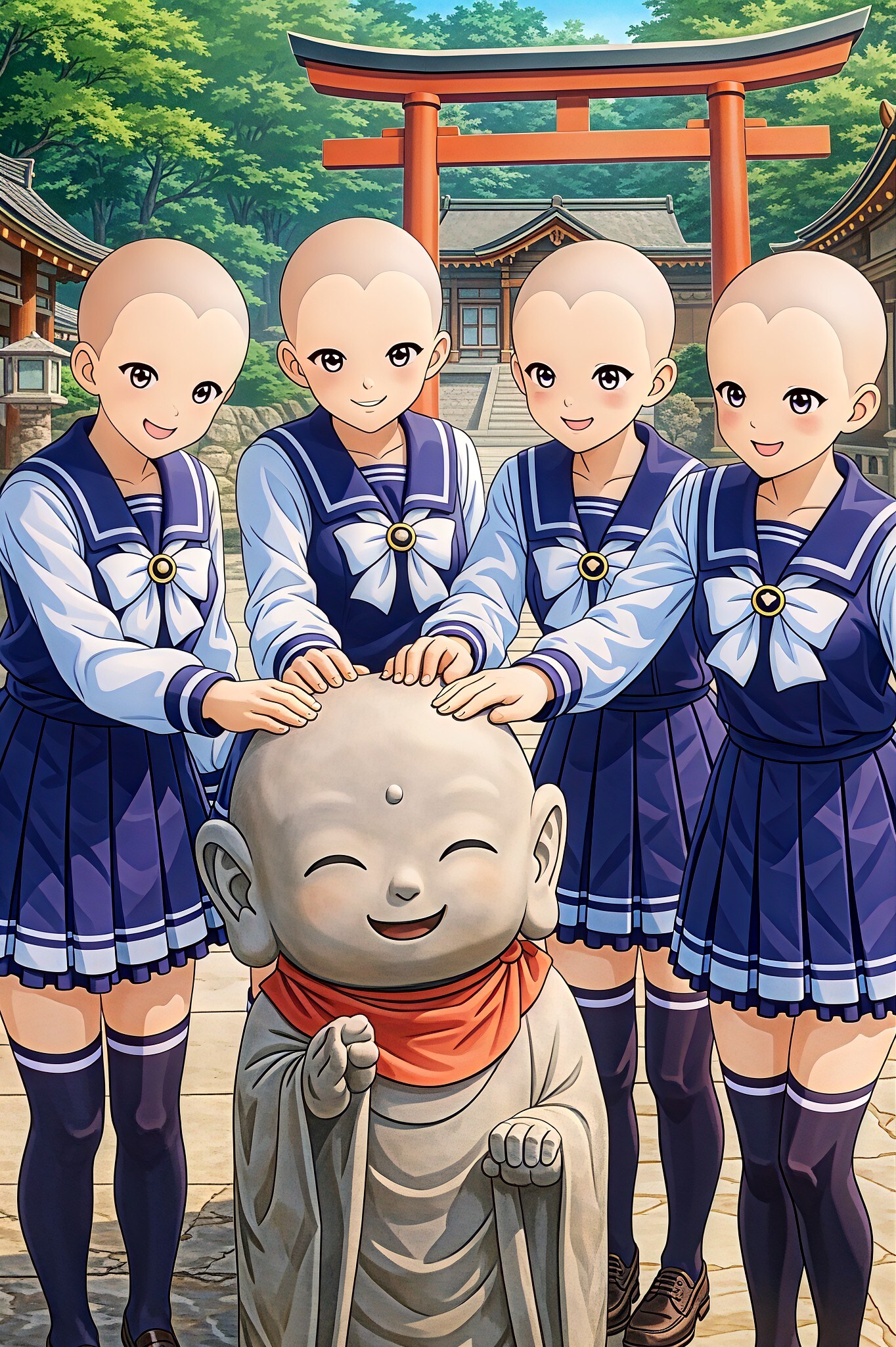 撫で地蔵 | の人気AIイラスト・グラビア