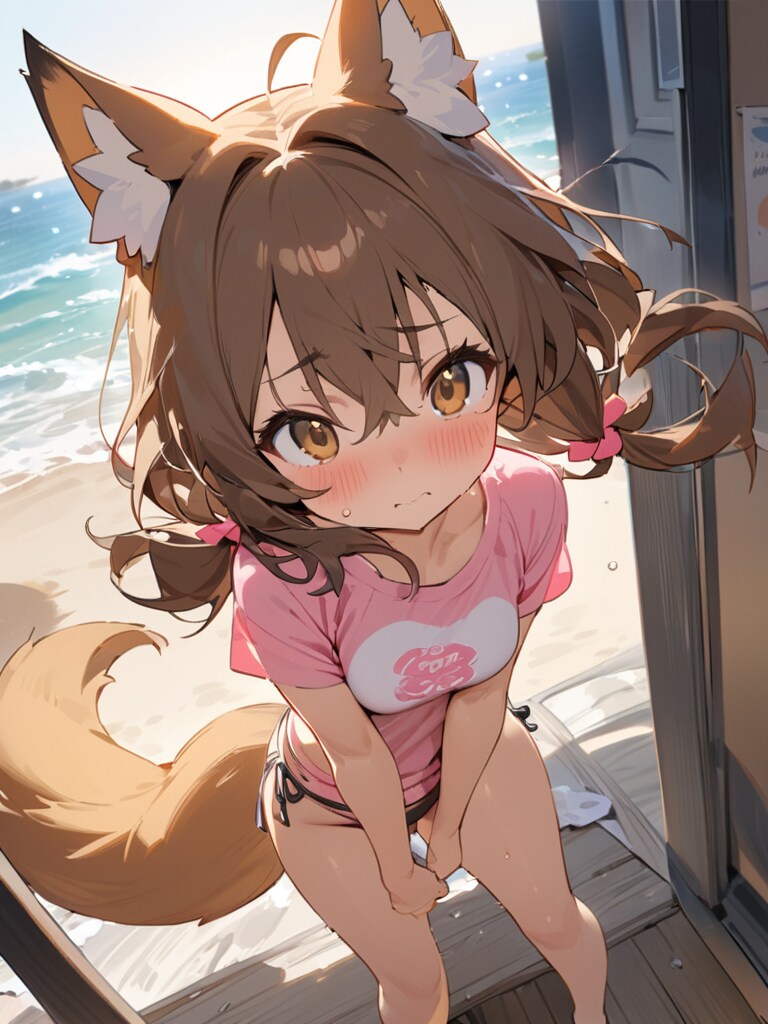 海に来た妖狐ちゃん