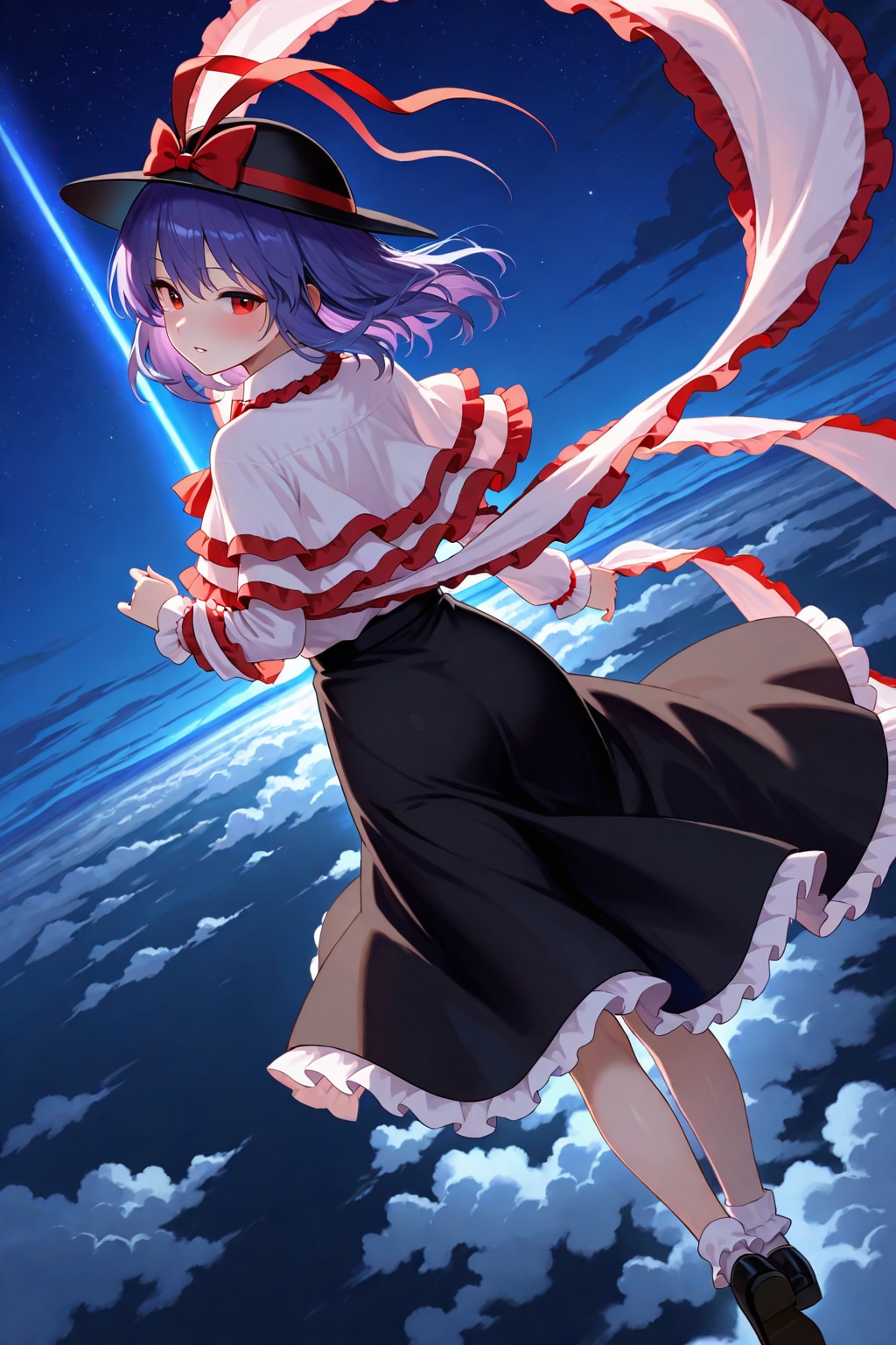 衣玖さんと空の参歩