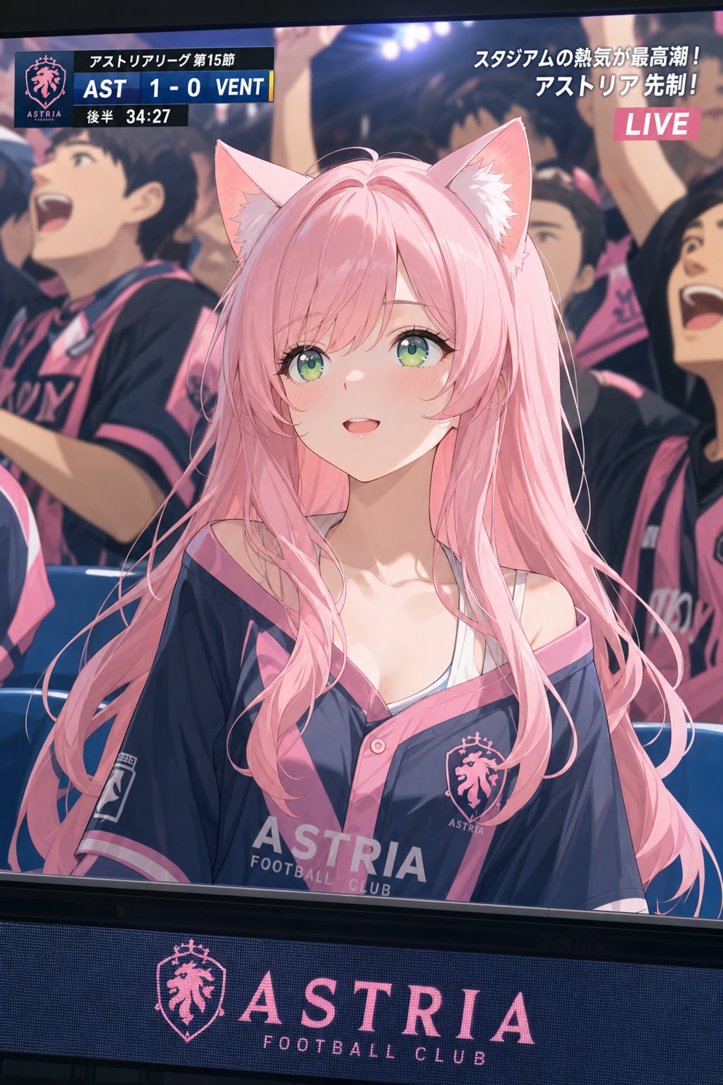 観客席のミクちゃん🐱📣‼️