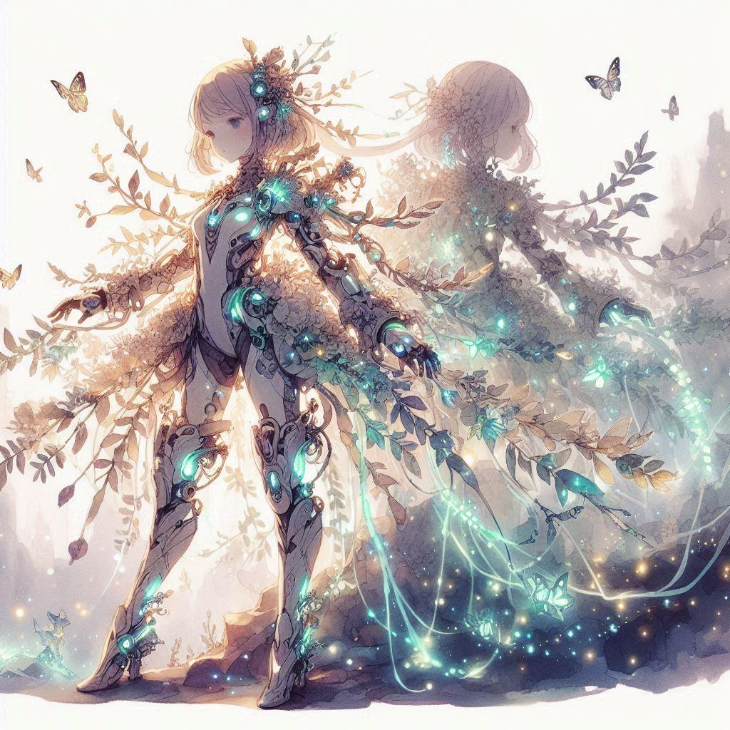 光の滝を纏うフルアーマーJK
