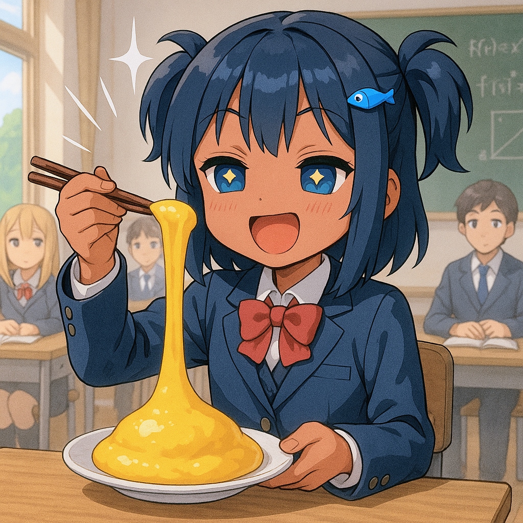 三不粘を作るこなつちゃん