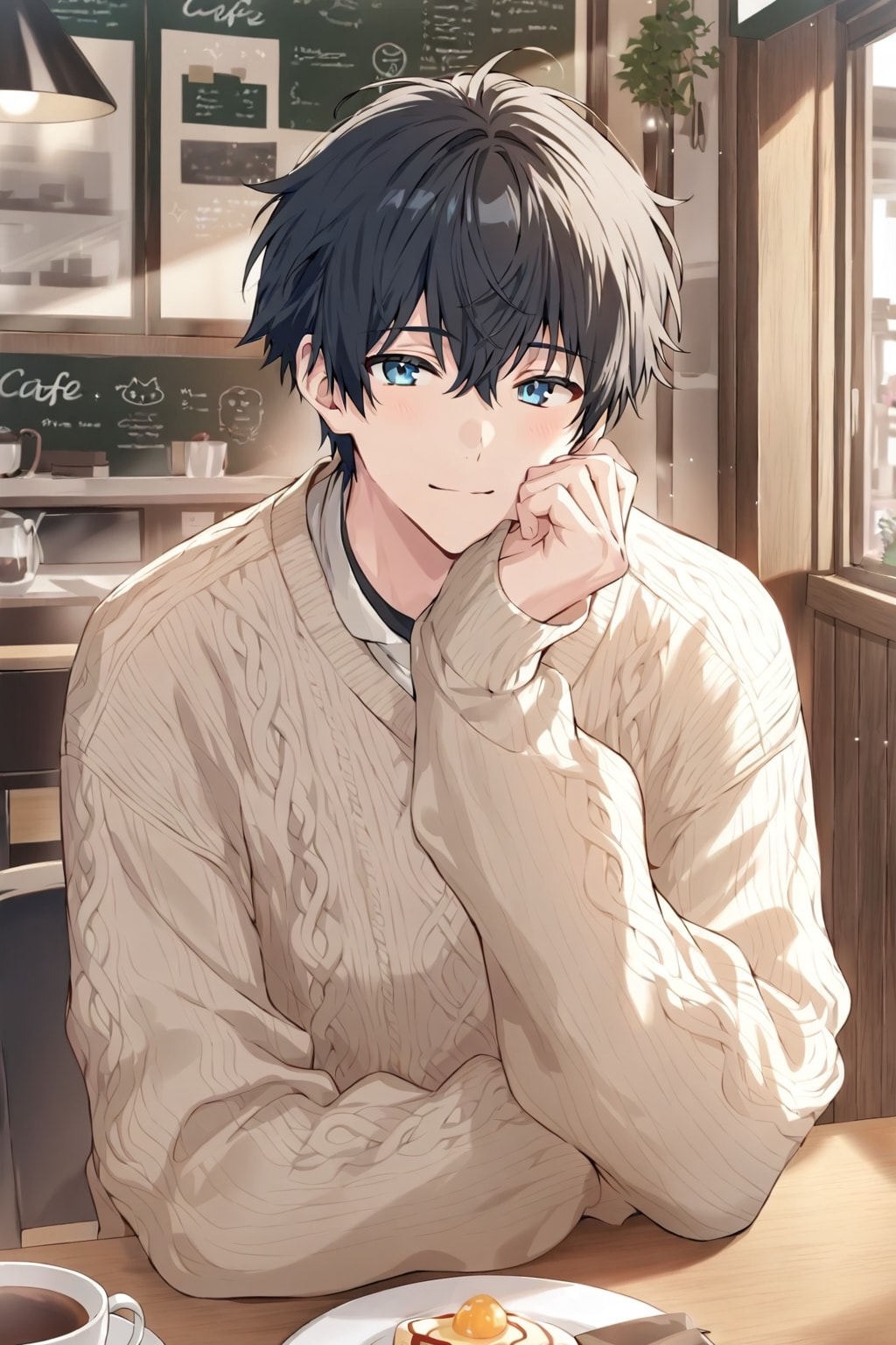 カフェデート | の人気AIイラスト・グラビア