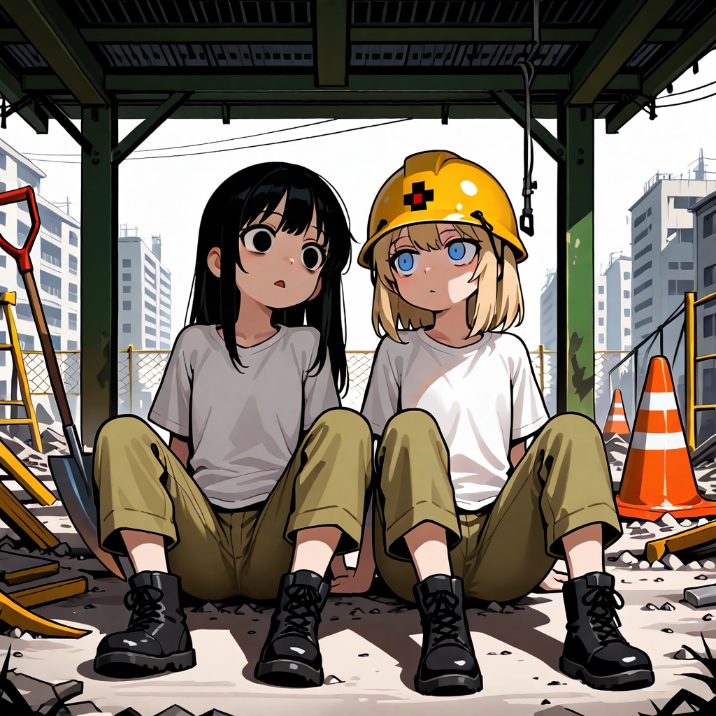 バイト中（工事現場）/LILY