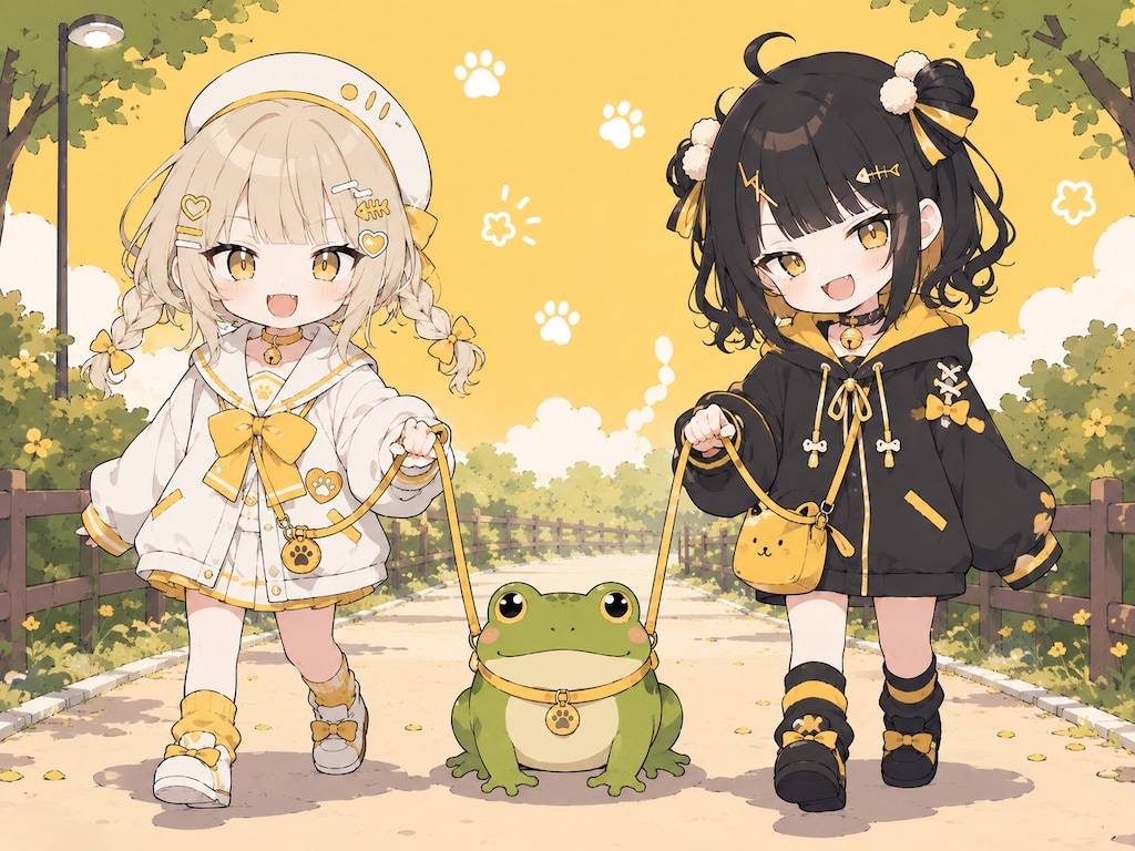 ちゃんとお散歩もします