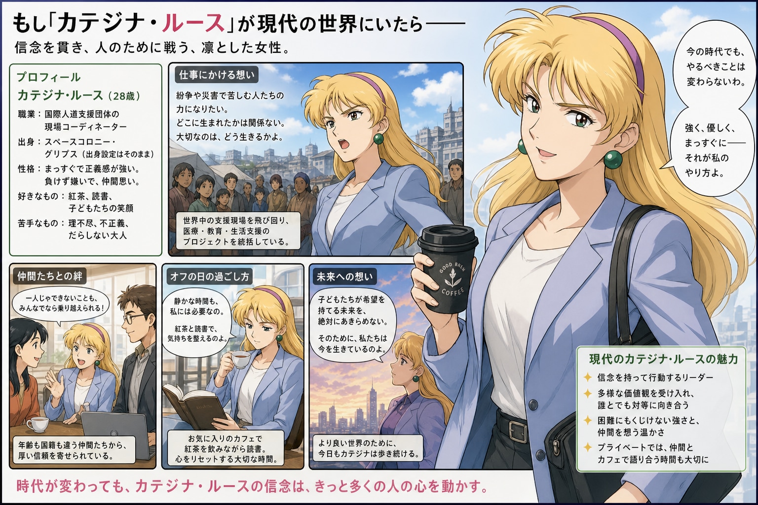 カテジナさんが現代の世界にいたら？