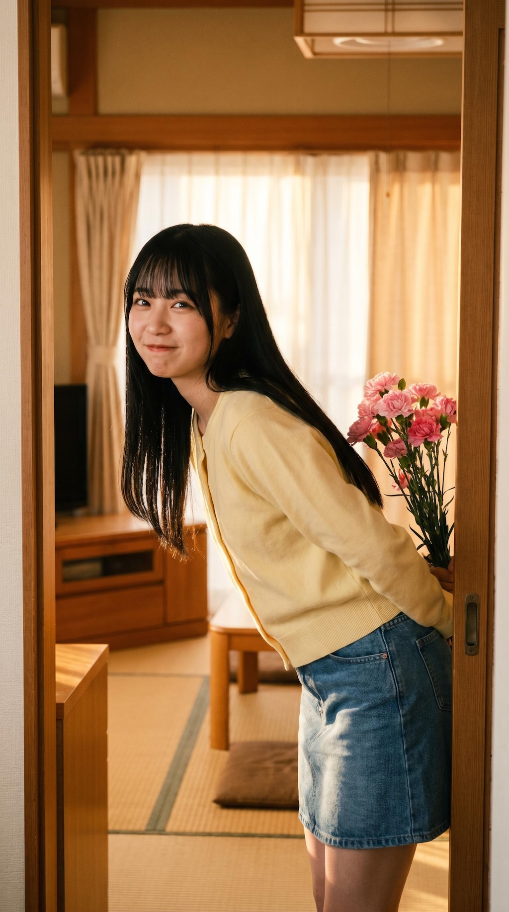 Flowers Hidden Behind Her Smile