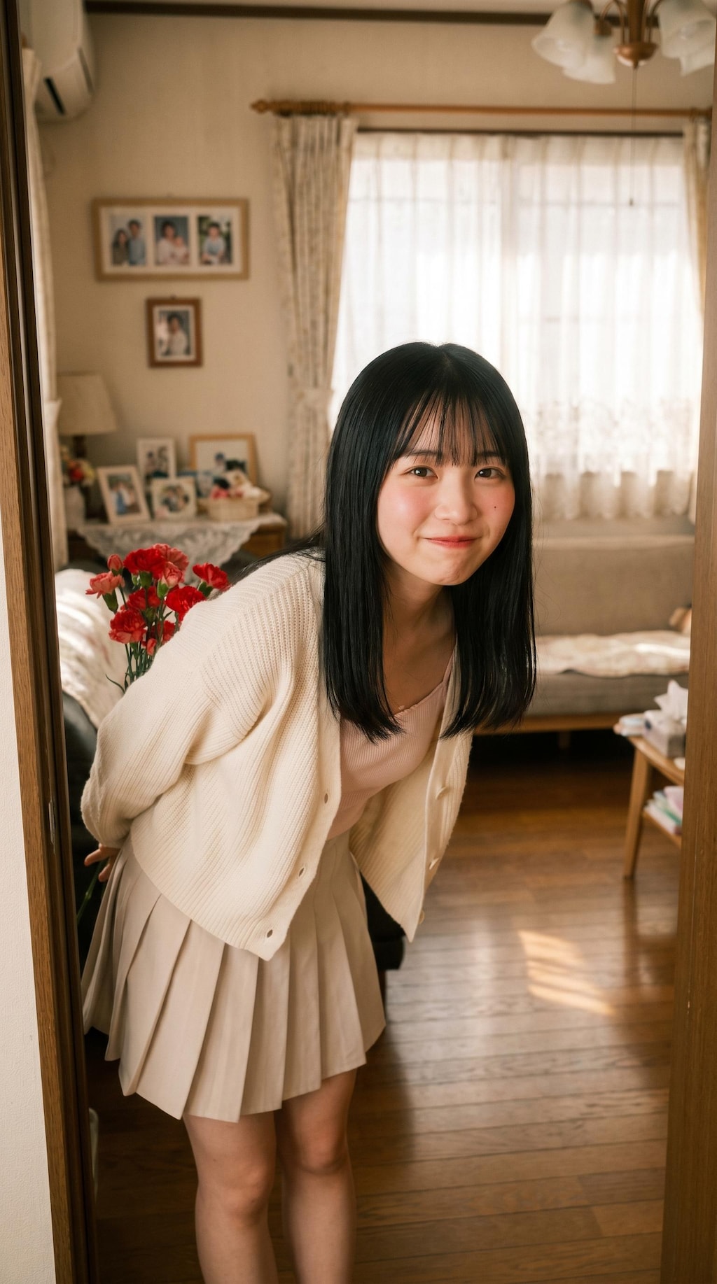 Flowers Hidden Behind Her Smile