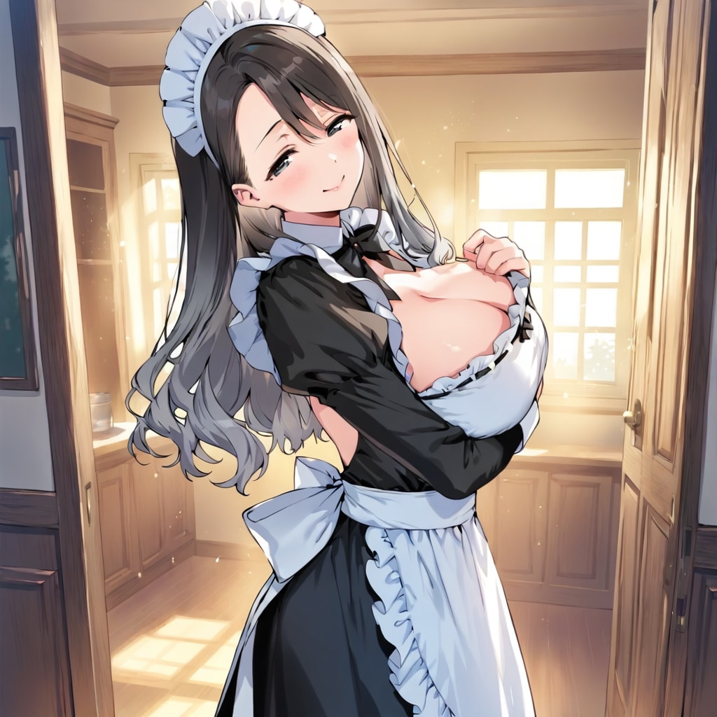 バックレスメイドのサナエさん