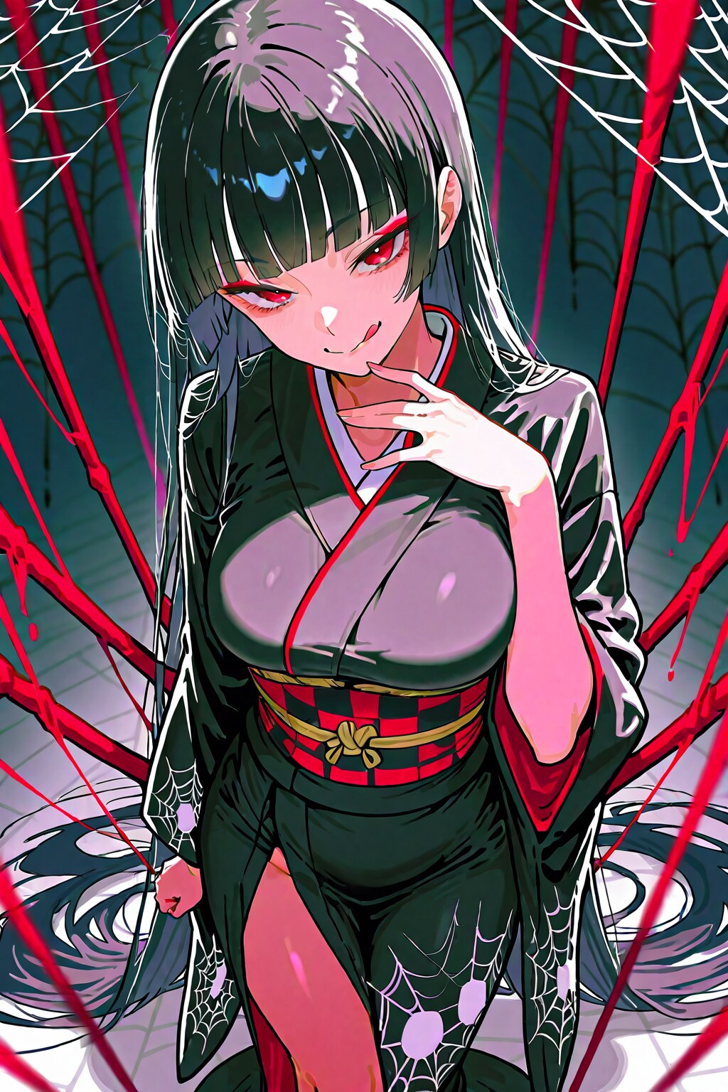 黒髪怪異　女郎蜘蛛さん