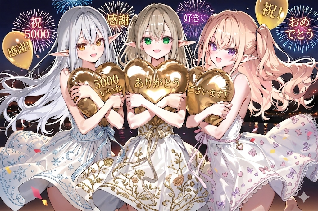 【祝】５０００いいね。ありがとうございます！