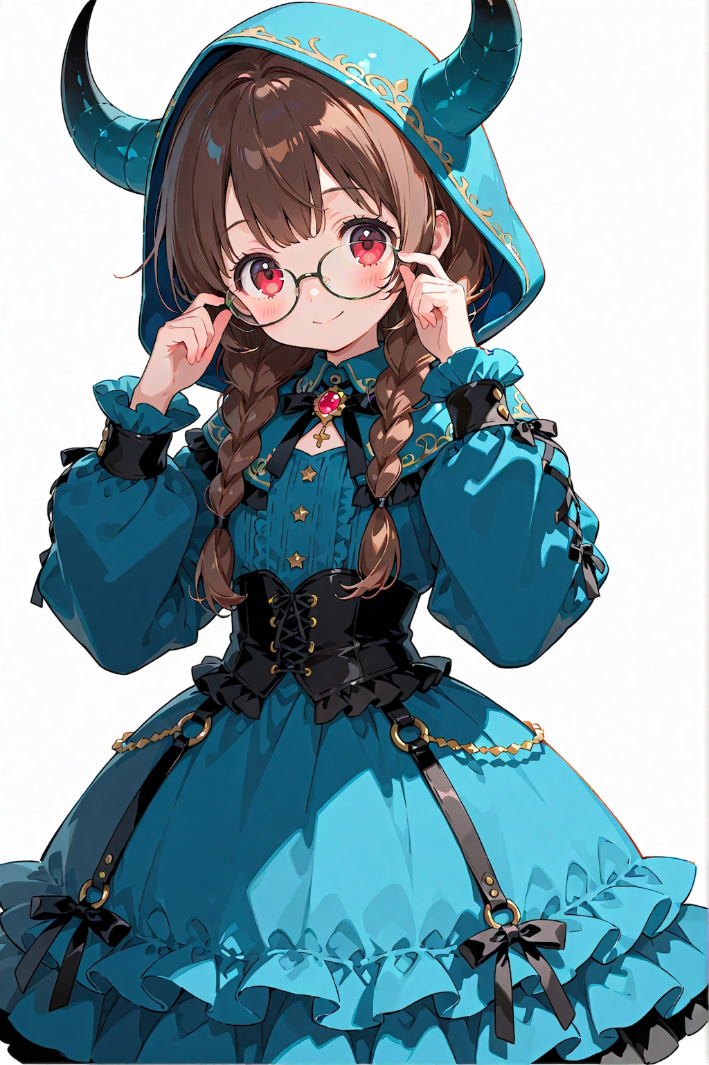 知識の守護者【誕生日FAお礼】【夢エリ】(for 眼鏡三つ編み好きのあるごす さん)