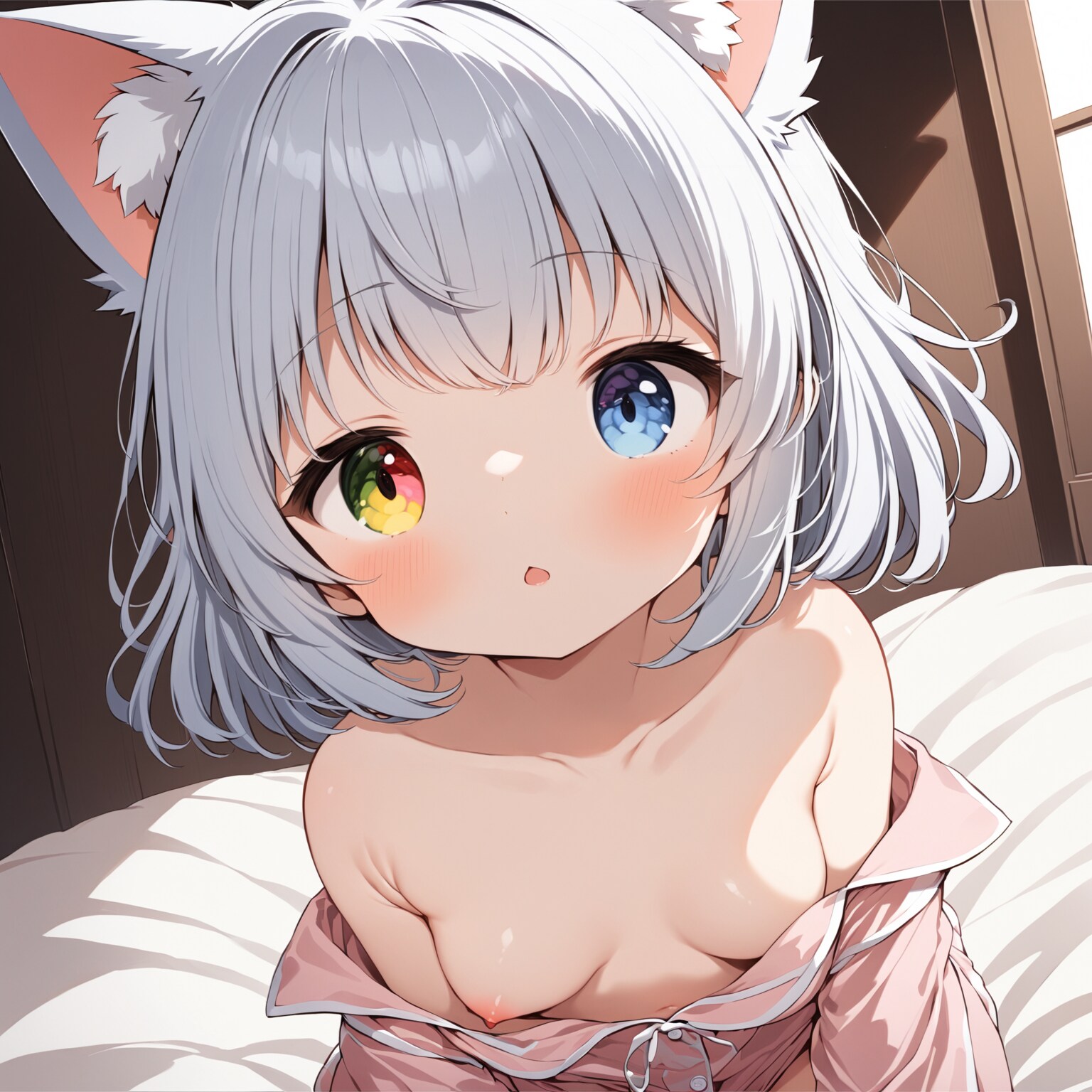 真顔でポロリ